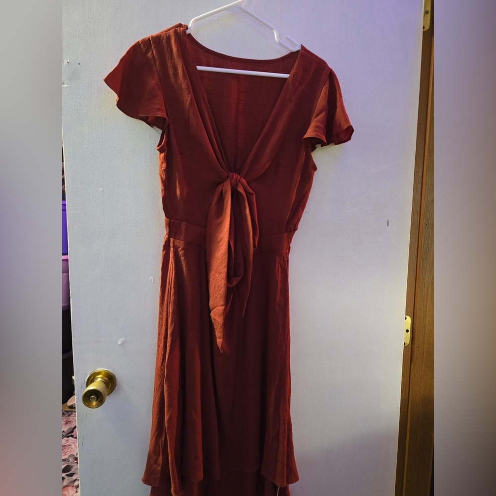 HALARA rust dress